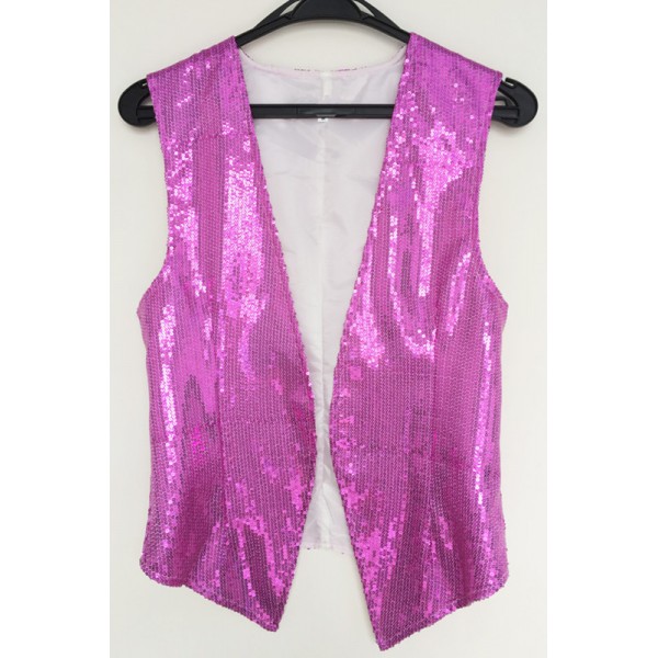 Light pink silver purple sequins paillette fashion girls women's female ...