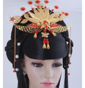 classic women hair ancient chinese Queen princess fairy cosplay wigs for women ancient dynasty hair han dynasty cosplay