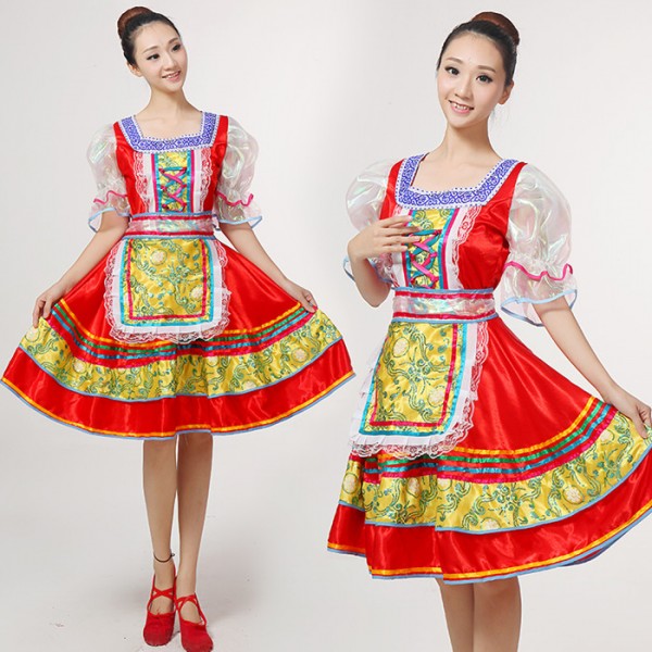 Classical Traditional Russian Dance Costume Dress European Princess Stage Drama Cosplay Dance