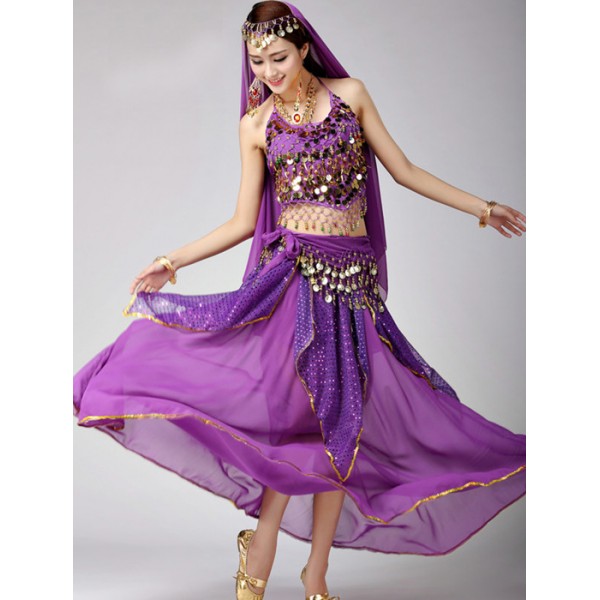 Sexy Red yellow Egypt Belly Dance Costume Bollywood Costume Indian ...