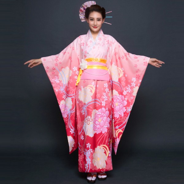 Party Anime Cosplay Cotume Japanese Kimono Women Yukata Traditional ...