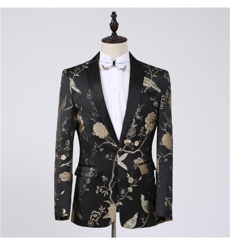 black and gold party men's outfit