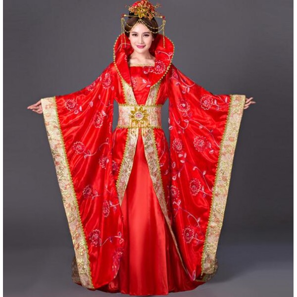 Red Halloween Costumes China Hanfu Traditional Ancient Chinese Costume ...
