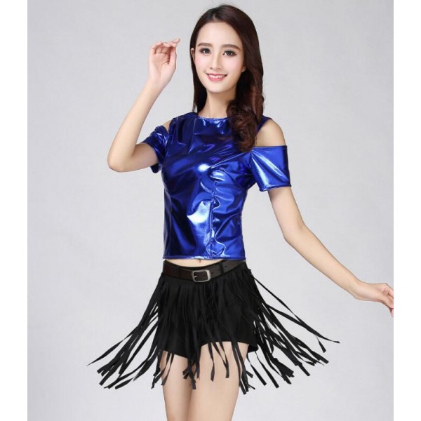 Girls hiphop modern street dance costumes women's female stage ...