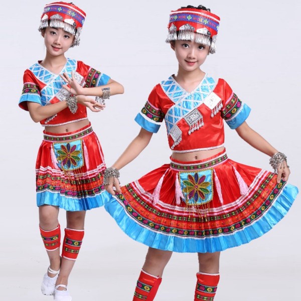 Classical Traditional Miao Dance Clothes for Women Miao