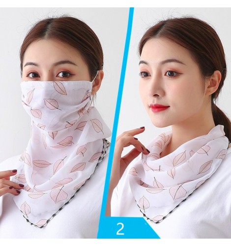 Reusable printed face masks for women neck scarf face masks outdoor ...