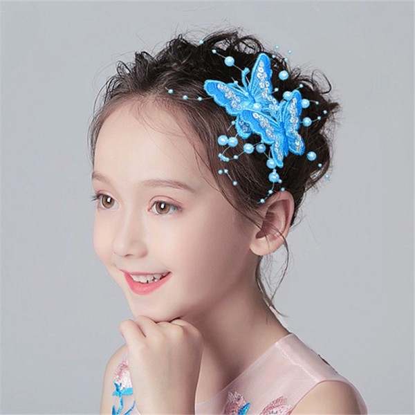 Girls kids stage performance head chain hair accessories latin modern  princess dance fairy headdress- Content : Only one piece head chain