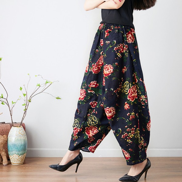 Chinese Dresses : Traditional Chinese bloom pants for women female ...