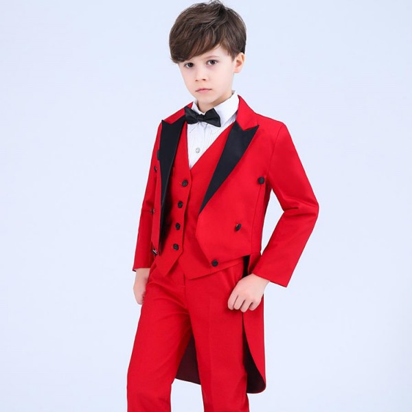 Boy jazz magician host singers tuxedo tops kids children performance ...