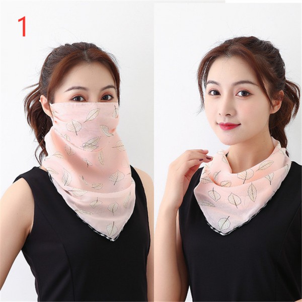 Reusable mask floral face mask for women neck guard scarf handkerchief ...