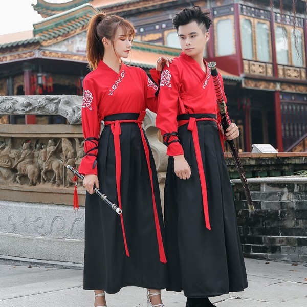Chinese Hanfu for women and men ancient costume male swordsman robes ...
