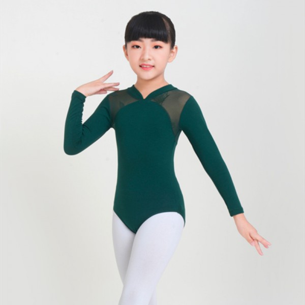 Gymnastics Leotard Ballet Kids Dance Bodysuit Leotards Girls Lace