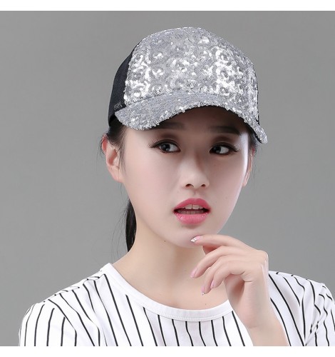 Sequin JAZZ HIP Hop dance hat Sun hat sunscreen baseball cap fashion Korean  style gogo dancers peaked cap with face shield as gift