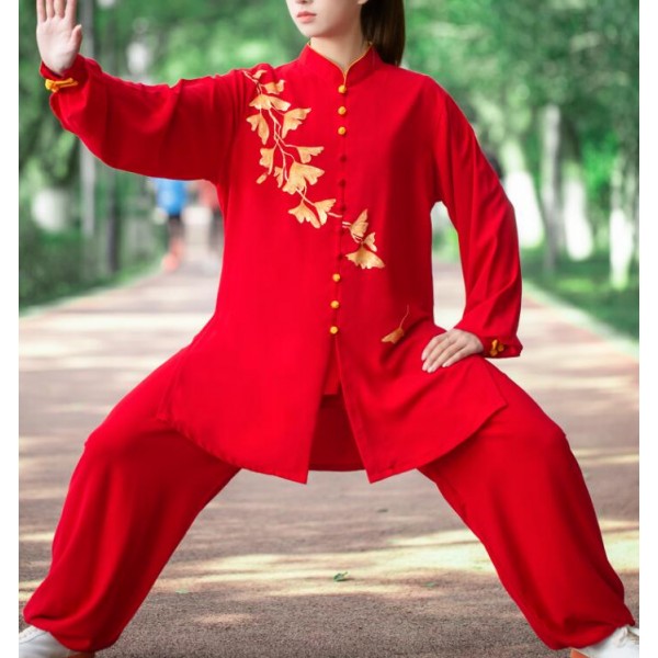 Tai Chi Clothing for women purple red white women's Tai Chi chinese ...
