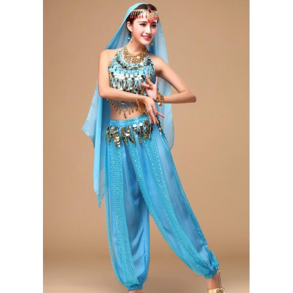 Stunning Turquoise Belly Dance Costume