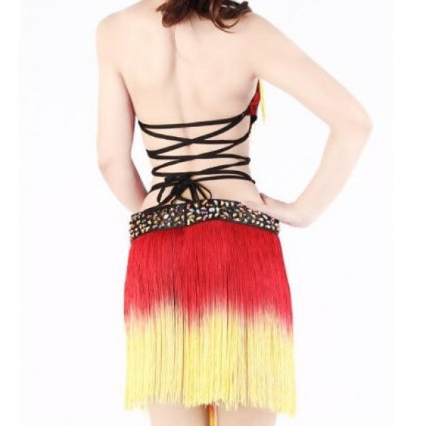 Belly Dance Dress Women Flow Sula Ding Dance Clothing Strapless