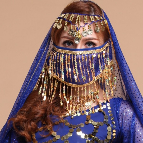 Indian Aunty 70s Woman Retro Theme Female Mask Navrang Dance Rubber Fa