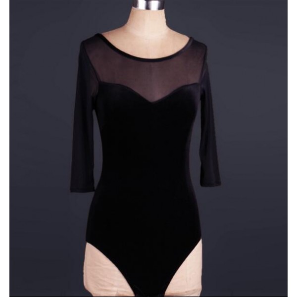 black velvet leotard