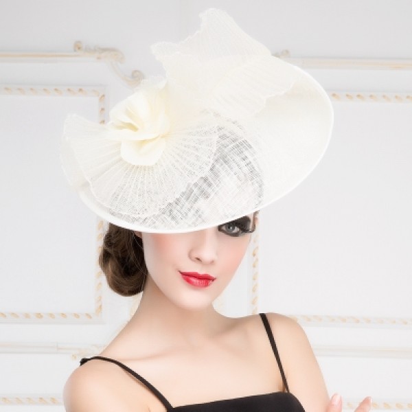 ivory pillbox hat