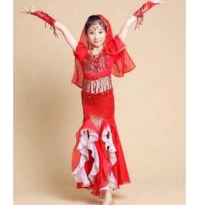 Children Dance Wear Performance Props Belly Dance Accessories Egyptian  Wings Non-Slit Gold/Silver Isis Wings (