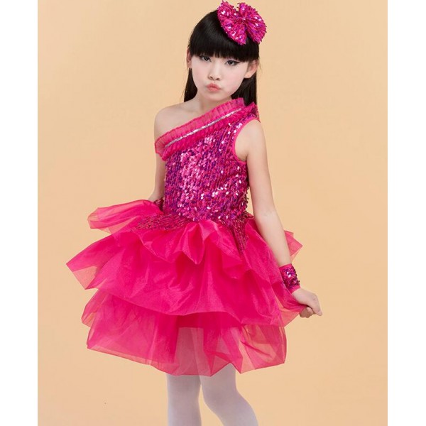 one shoulder dress for kids