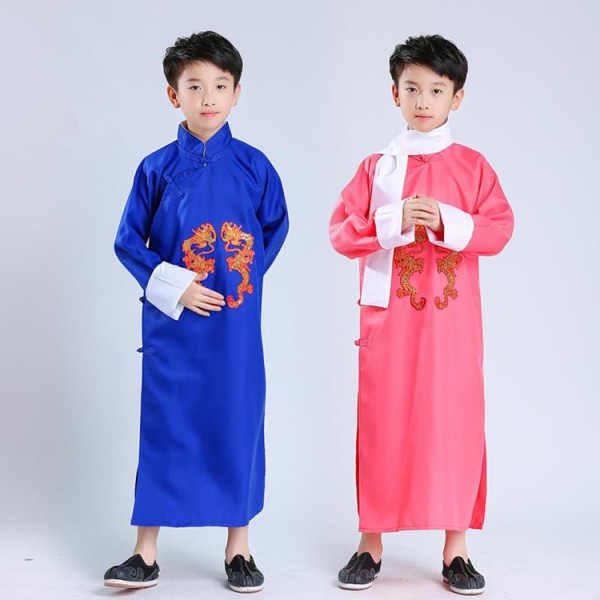Boys Chinese ancient traditional performance costumes kids children ...