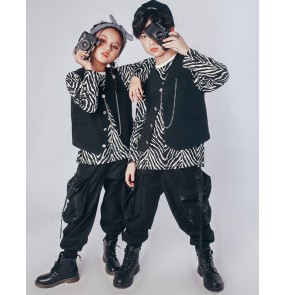 Children's Boy girls jazz street dance hip-hop suits rapper boys girls