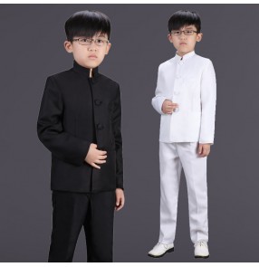 Children's Republic of China style student clothing boys clothes Chinese tunic suit Children's recitation chorus costume