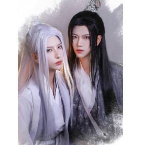 Chinese Antique han ming tang dynasty swordsman cosplay wigs for men women ancient Hanfu fairy photos shooting wig anime drama cosplay wig