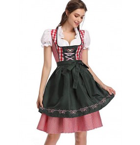 German Oktoberfest costume ethnic style dress beer costume banquet event maid fun suit with apron stage performance dresses