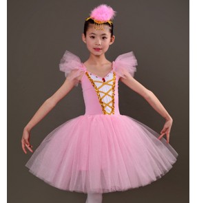 Girls modern dance ballet tutu skirt ballet dress kids children stage performance costumes skirts dress