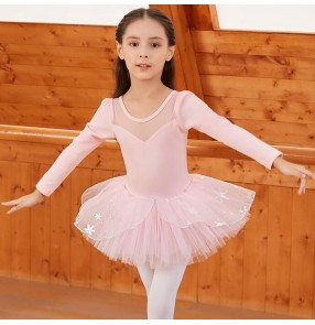 Girls pink tutu skirt ballet dance dress for kids modern dance princess gymnastics ballet dance costumes for children 