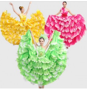 Flamenco dance performance costumes/Girls flamenco dresses spanish dance dress ballroom dance dress