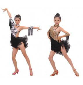 Latin dance dress for girls Children Ballet Dress Kids Gown Tutu Dance Dresses Baby Party Petticoats Ball Girl's