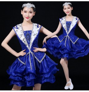 Jazz dance costumes for female women camouflage sexy gogo dancers cheer leaders hiphop singer stage performance tops and shorts