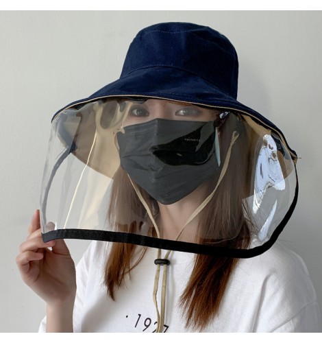 Fisherman Bucket Hat with Protective Face Shield