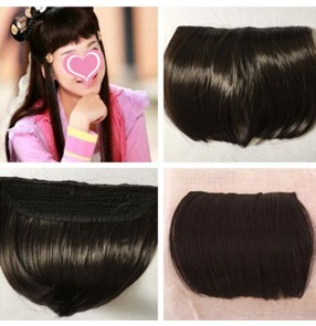 Women's bang hair piece Chinese traditional princess fairy drama dance cosplay hair fringes extension ban hair piece